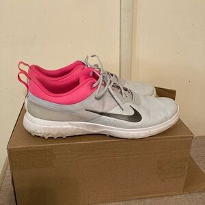 Nike Women's Gray and Pink Golf Shoes